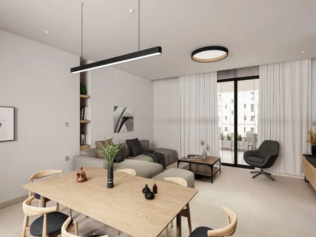 Ενιαίος χώρος σάλονι και κουζίνα