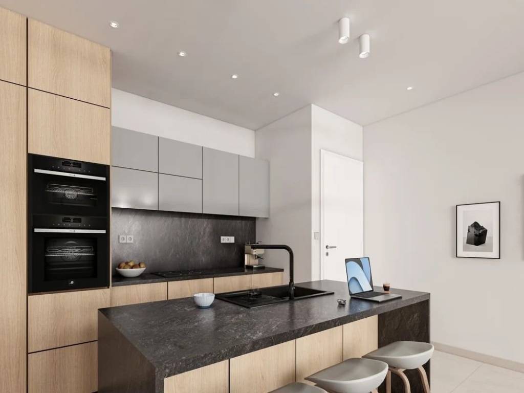 μοντέρνα κουζίνα με εργονομία.