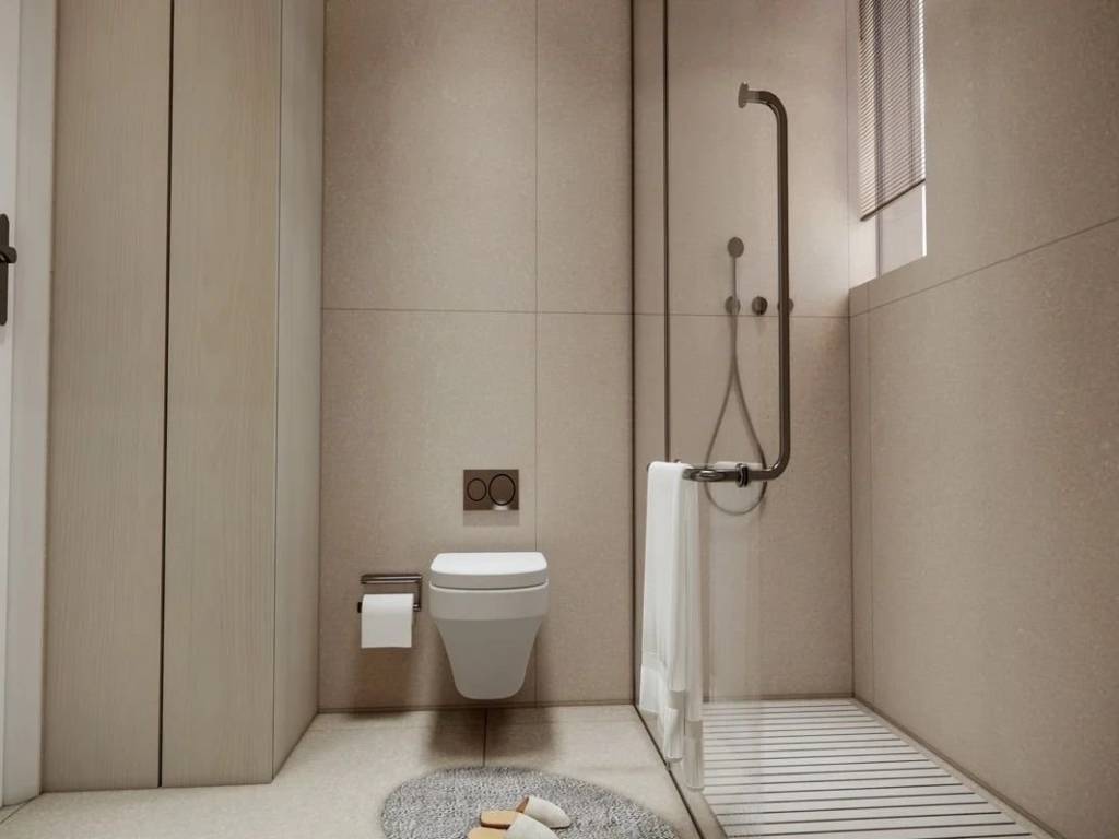 Σύγχρονο μπάνιο με είδη υγιεινής υψηλής αισθητικής και minim