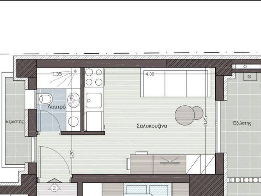 Forumland Real Estate, studio κάτοψη