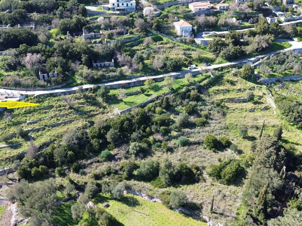 Aerial view of the plot
