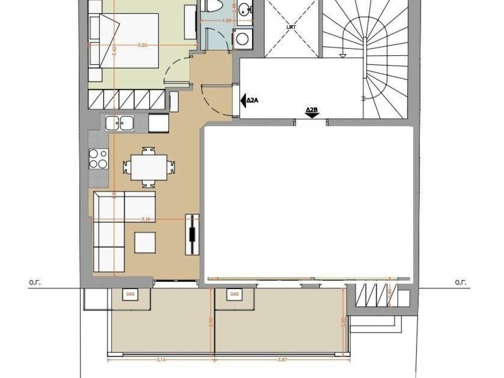 Forumland Real Estate, κάτοψη 58,80τ.μ. διαμέρισμα