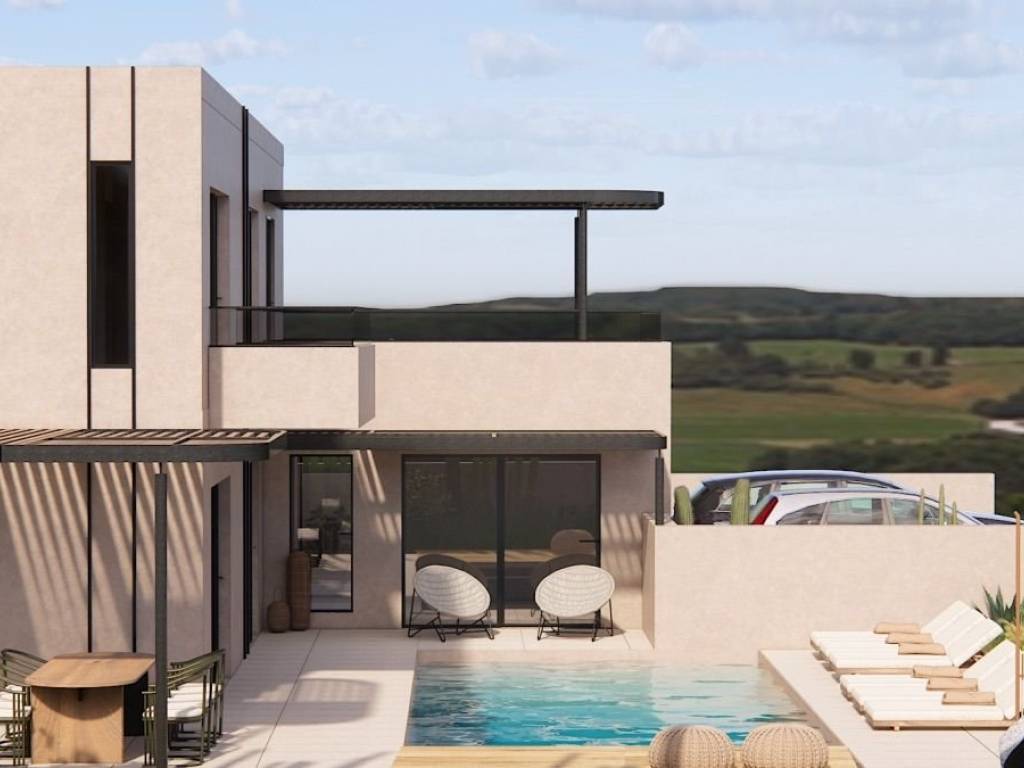 Sygchrone architektonike me minimal grammes.