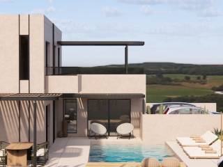 Sygchrone architektonike me minimal grammes.