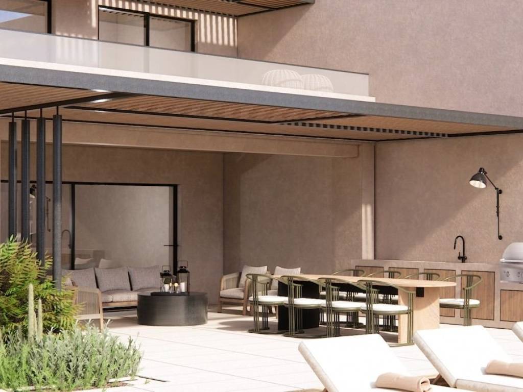 Exoterikos choros me stegasmeno mparmpekioy.