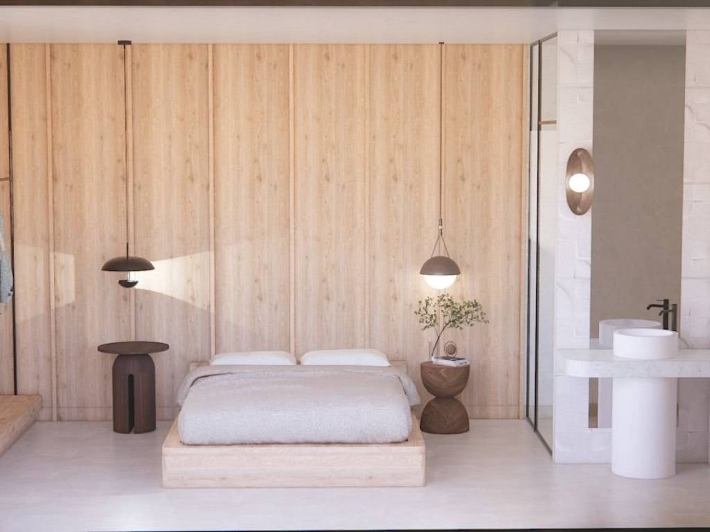 Kyrio ypnodomatio me idiotiko mpanio.