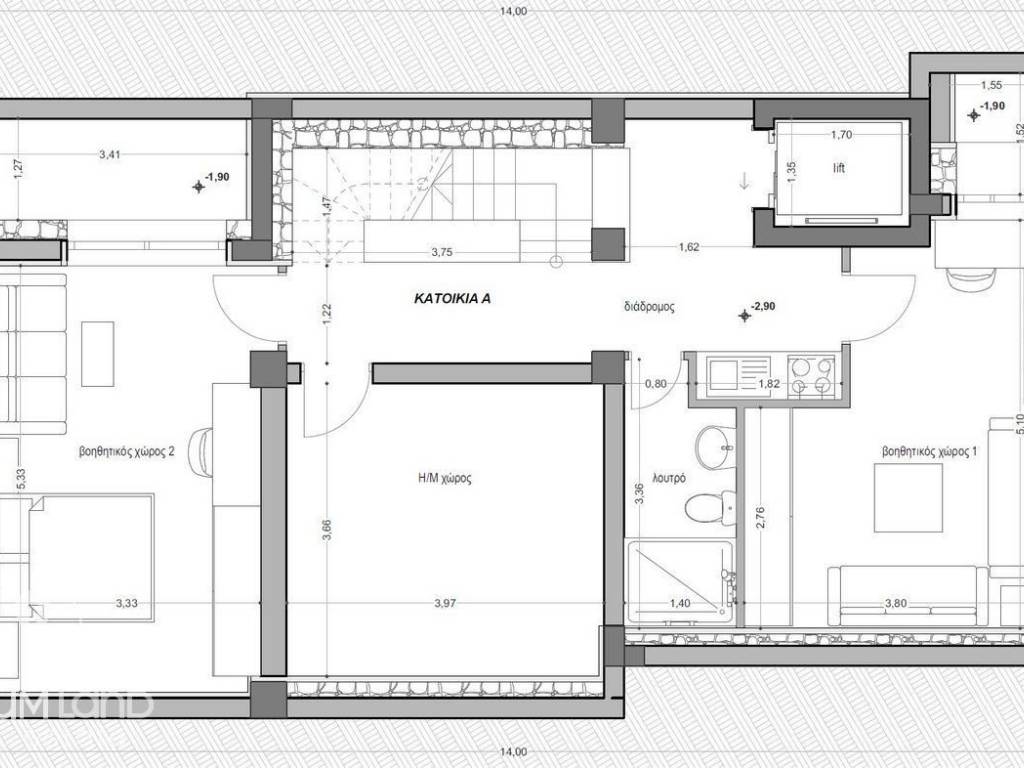 Forumland Real Estate, ημιυπόγειο