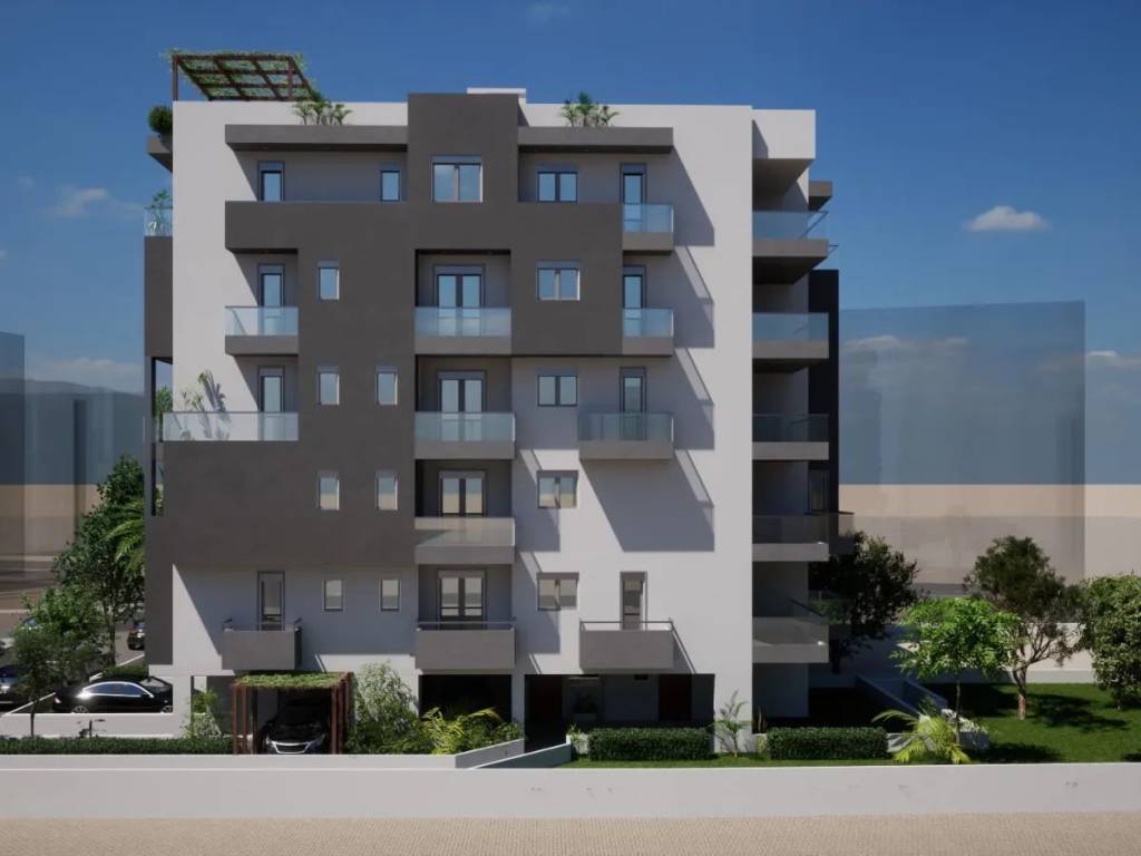 PHotorealistike apeikonise tes polykatoikias, plaine opse