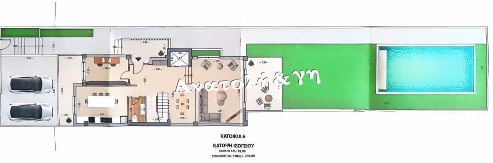 Κάτοψη ΕΙΣΟΓΕΙΟΥ ΔΥΑΤΟΤΗΤΑ ΝΑ ΓΙΝΕΙ ΚΑΙ ΠΥΛΩΤΗ