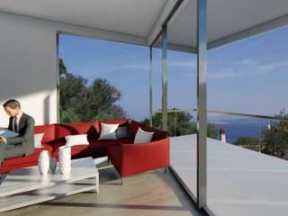 Perspective view from the living room