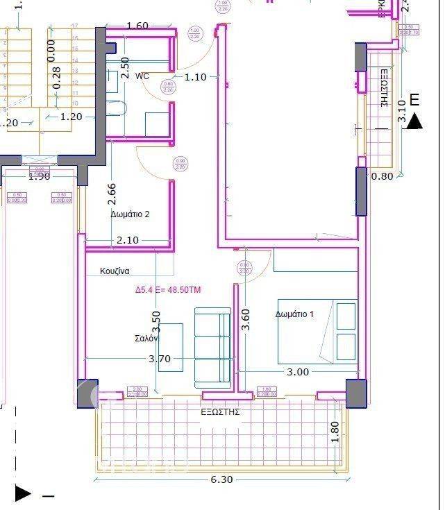 Forumland Real Estate, Δ5.4 48,50τ.μ. καθαρά