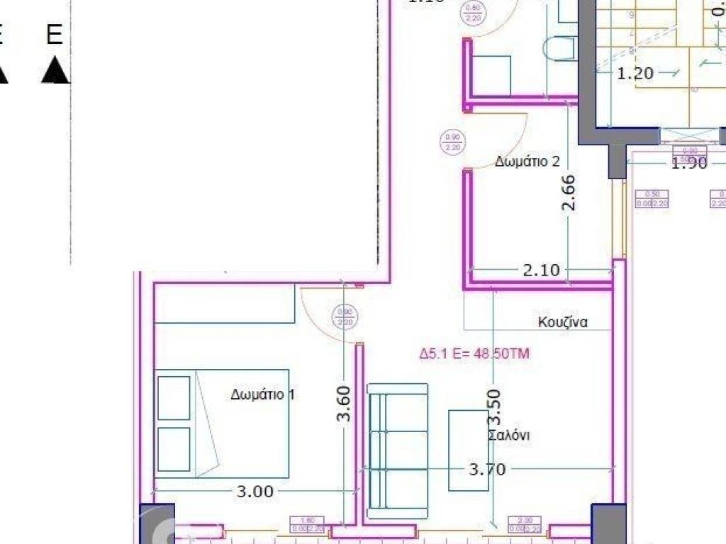 Forumland Real Estate, Δ 5.1 διαμέρισμα  48,50τ.μ.
