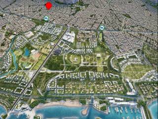 Διαμέρισμα (κόκκινη πινέζα) σε σχέση με Μετρό & Ελληνικό