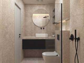 3d του μπάνιου του συγκεκριμένου διαμερίσματος