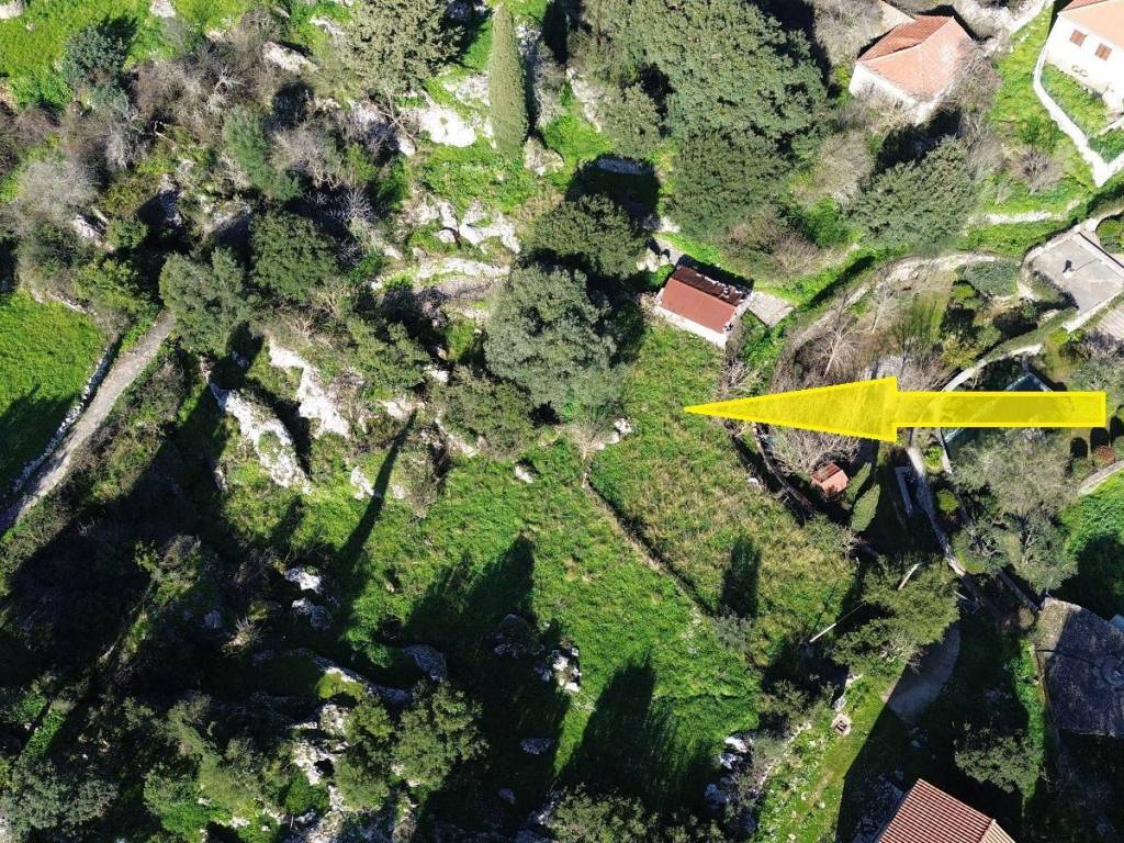 Aerial view of the land