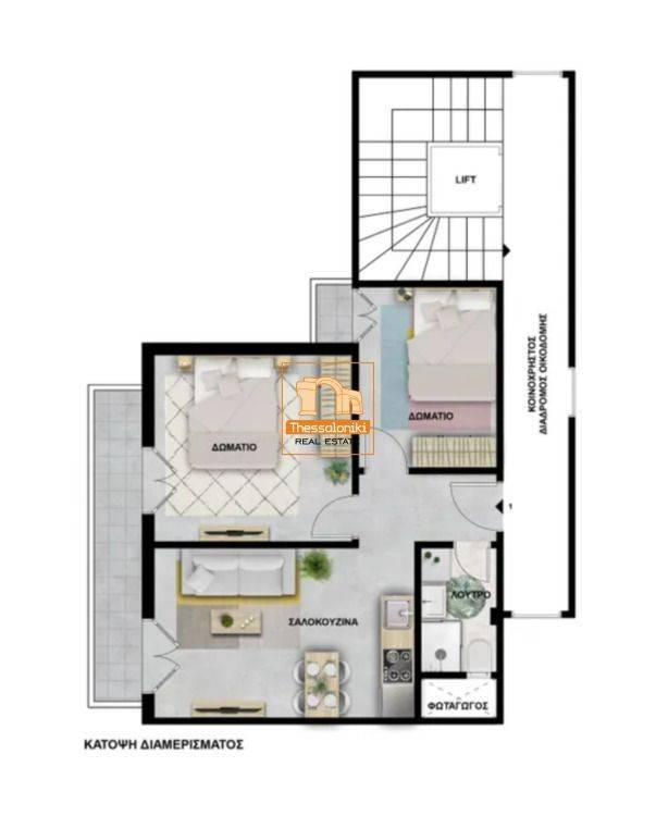 Ιασωνίδου, Διαμέρισμα, 50 τ.μ.