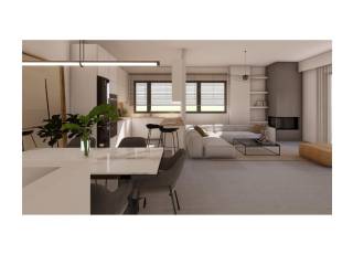 Κουζίνα- καθιστικό ,άποψη από είσοδο 4ου