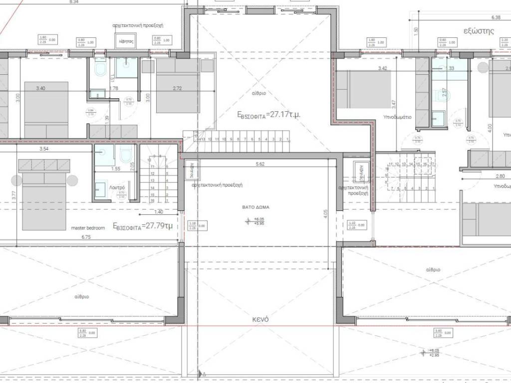 Κάτοψη Δευτέρου Ορόφου