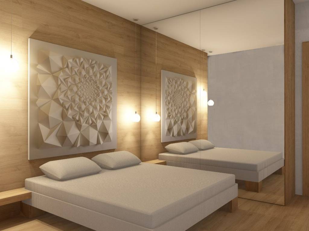 φωτορεαλιστική απεικόνηση κρεβατοκάμαρας