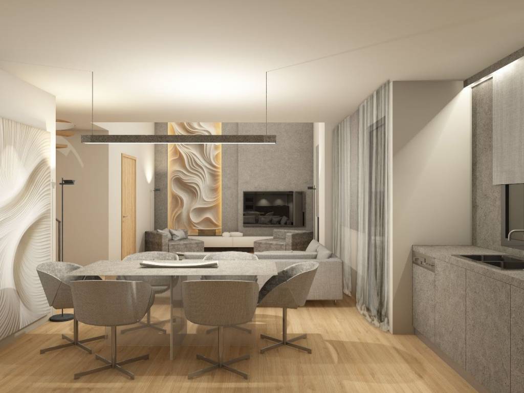 φωτορεαλιστικη απεικόνηση τραπεζαρίας