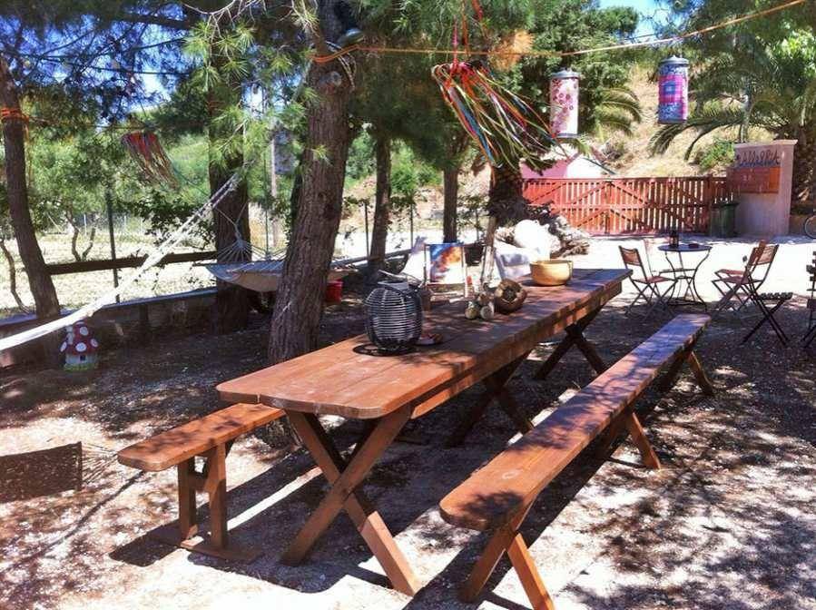 outdoor dining area - exoterikos choros me trapezaria