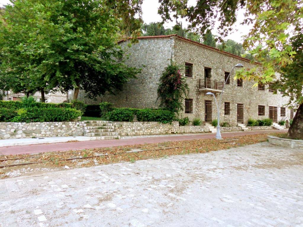 Completely renovated stone, seaside building on the beach of