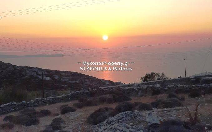 Plot with sea view and sunset -Mykonos real estate