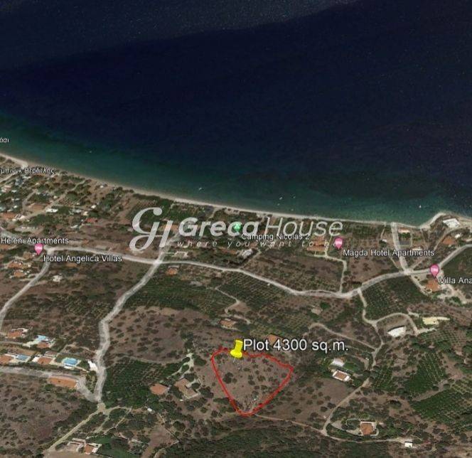 Sloping Plot with Sea View for Sale in Ancient Epidaurus