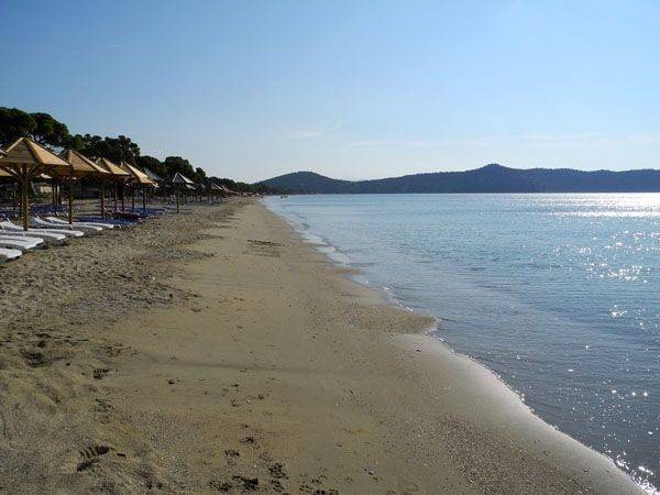 sand beach in Schinias