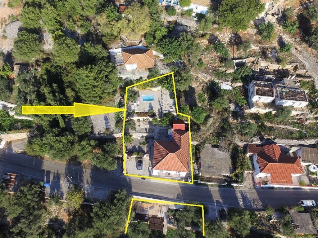 Aerial views of house for sale