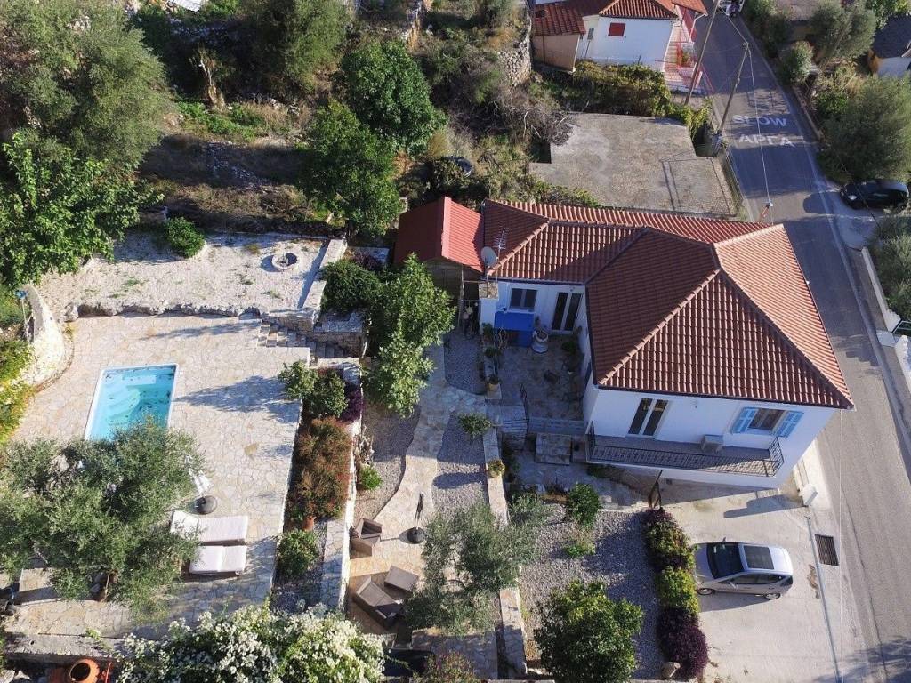 Aerial views of house for sale