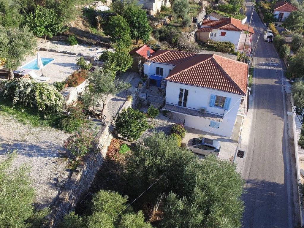 Aerial views of house for sale