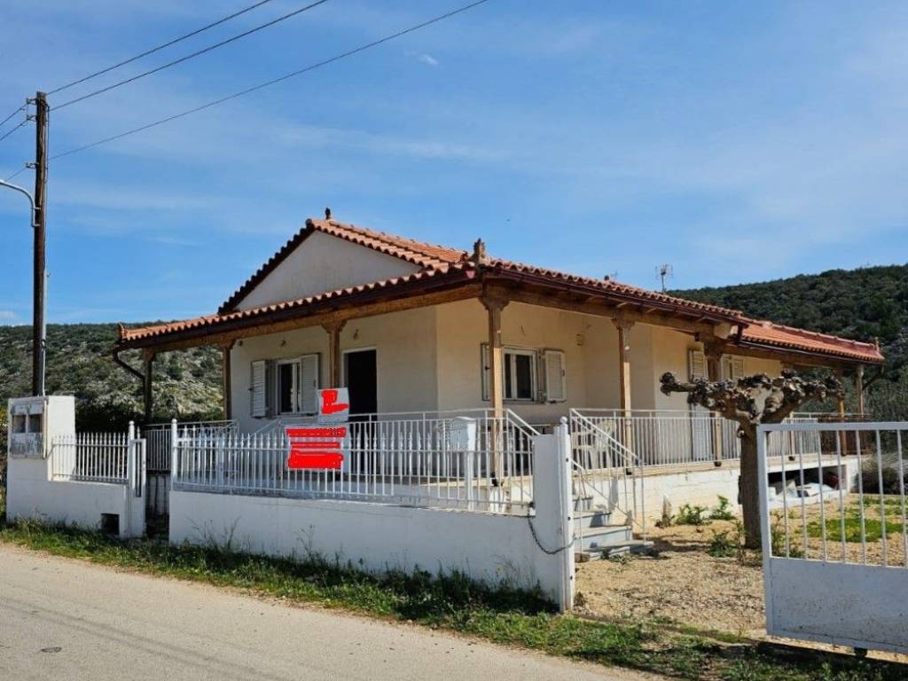 Newly built elevated detached house on a plot of 2,300 sq.m.