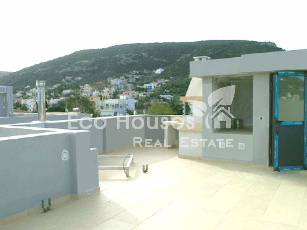 BBQ situated on dedicated terrace with sea &amp; mountain view
