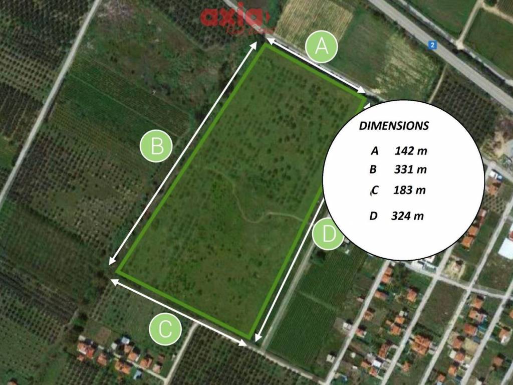 Plot 57.780sqm 600 meters from the sea in a privileged posit